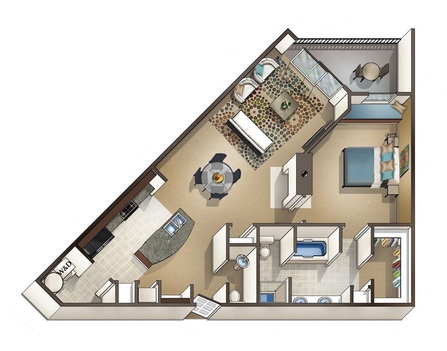 Midtown At Camp Springs A3 Floor Plan Midtown At Camp Springs A3 Floor Plan